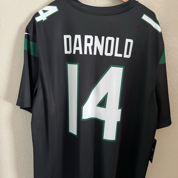 Sam Darnold #14 New York Jets Color Rush Legend Jersey - Stealth Black sz: XL - Picture 1 of 9